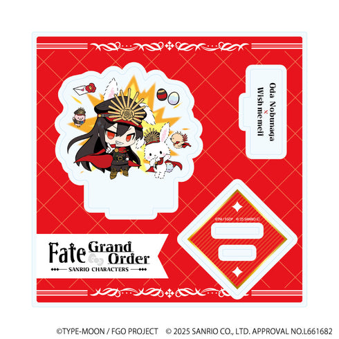 『Fate/Grand Order×サンリオキャラクターズ』アクリルスタンドプレート17/織田信長×ウィッシュミーメル(コラボイラスト)